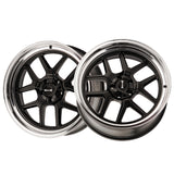 1 X RIDLER 610 17X7 5-120.65 83.82 Hub 0 Offset Black Wheel Rim