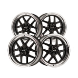 1 X RIDLER 610 17X8 5-120.65 83.82 Hub 0 Offset Black Wheel Rim