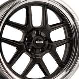 1 X RIDLER 610 17X8 5-114.3 83.82 Hub 0 Offset Black Wheel Rim