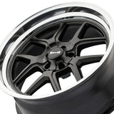 1 X RIDLER 610 20X8.5 5-114.3 83.82 Hub 0 Offset Black Wheel Rim