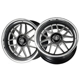 1 X RIDLER 611 17X7 5-120.65 83.82 Hub 0 Offset Black Wheel Rim