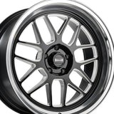 1 X RIDLER 611 20X8.5 5-120.65 83.82 Hub 0 Offset Black Wheel Rim