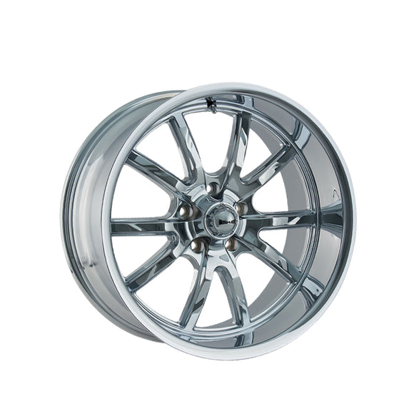 1 X RIDLER 650 18X9.5 5-114.3 83.82 Hub 0 Offset Chrome Wheel Rim