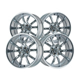 1 X RIDLER 650 18X9.5 5-114.3 83.82 Hub 0 Offset Chrome Wheel Rim