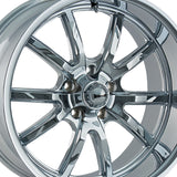 1 X RIDLER 650 17X7 5-120.65 83.82 Hub 0 Offset Chrome Wheel Rim