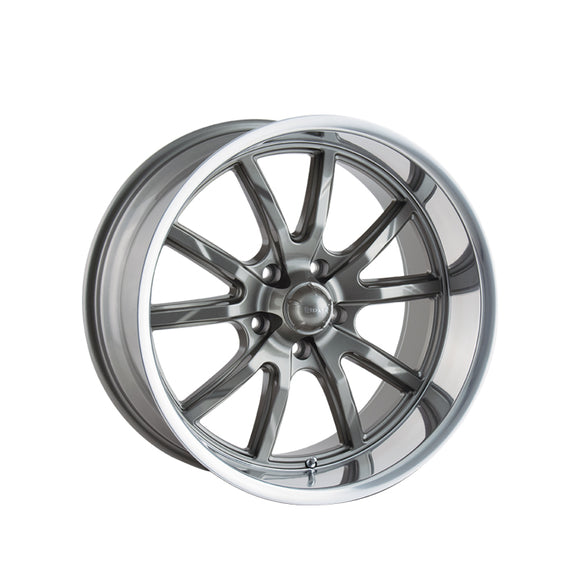 1 X RIDLER 650 17X7 5-114.3 83.82 Hub 0 Offset Gray Wheel Rim