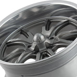 1 X RIDLER 650 17X7 5-120.65 83.82 Hub 0 Offset Gray Wheel Rim
