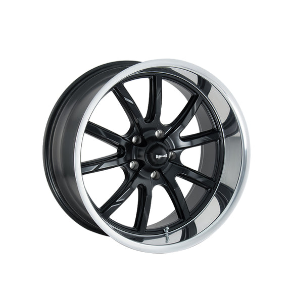 1 X RIDLER 650 17X7 5-120.65 83.82 Hub 0 Offset Black Wheel Rim