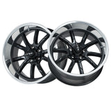1 X RIDLER 650 17X8 5-120.65 83.82 Hub 0 Offset Black Wheel Rim