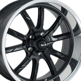 1 X RIDLER 650 17X7 5-114.3 83.82 Hub 0 Offset Black Wheel Rim