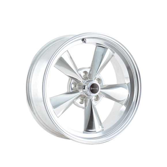 1 X RIDLER 675 15X7 5-120.65 83.82 Hub 0 Offset Silver Wheel Rim