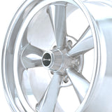 1 X RIDLER 675 15X8 5-120.65 83.82 Hub -12 Offset Silver Wheel Rim