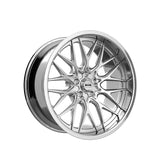 1 X RIDLER 681 22X10.5 5-120.65 83.82 Hub 10 Offset Silver Wheel Rim