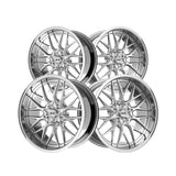 1 X RIDLER 681 22X10.5 5-120.65 83.82 Hub 10 Offset Silver Wheel Rim