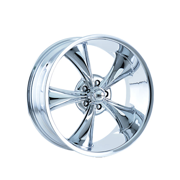 1 X RIDLER 695 20X8.5 5-114.3 83.82 Hub 0 Offset Chrome Wheel Rim