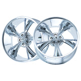 1 X RIDLER 695 17X7 5-114.3 83.82 Hub 0 Offset Chrome Wheel Rim