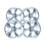 1 X RIDLER 695 20X10 5-114.3 83.82 Hub 0 Offset Chrome Wheel Rim