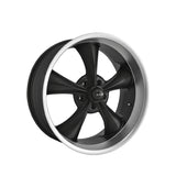 1 X RIDLER 695 18X8 5-120.65 83.82 Hub 0 Offset Black Wheel Rim