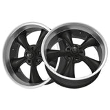 1 X RIDLER 695 22X9 5-120.65 83.82 Hub 0 Offset Black Wheel Rim