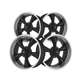 1 X RIDLER 695 18X8 5-120.65 83.82 Hub 0 Offset Black Wheel Rim