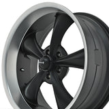 1 X RIDLER 695 20X10 5-127 83.82 Hub 0 Offset Black Wheel Rim