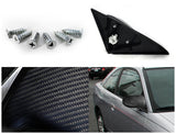 Coolstuffguru Compatible with Honda Civic Ex Dx 2 Dr Carbon Fiber Power Spoon Side Mirrors