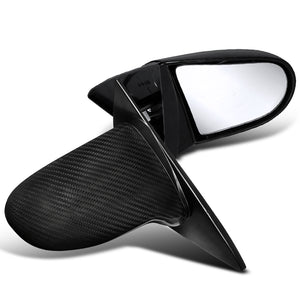 Coolstuffguru Compatible with Honda Civic Ex Dx 2 Dr Carbon Fiber Power Spoon Side Mirrors