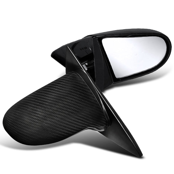 Coolstuffguru Compatible with Honda Civic Ex Dx 2 Dr Carbon Fiber Power Spoon Side Mirrors