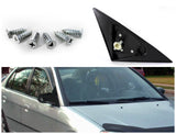 Coolstuffguru Compatible with Honda Civic Ex Dx 4 Dr Black Power Spoon Side Mirrors