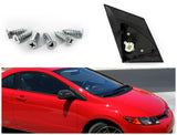 Coolstuffguru Compatible with Honda Civic Ex 2 Dr Black Power Spoon Side Mirrors