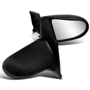 Coolstuffguru Compatible with Honda Civic 2Dr Carbon Fiber Power Side Door Spoon Mirrors