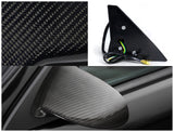 Coolstuffguru Compatible with Honda Civic 2/3Dr Crx Auto Adjust Real Carbon Fiber Door Mirror Power