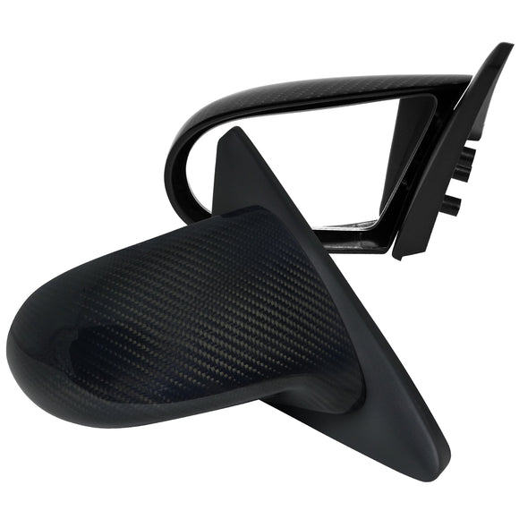 Coolstuffguru Compatible with Honda Civic Ex Dx Lx 2 3 Door Manual Carbon Fiber Spoon Side Mirrors