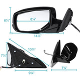 Coolstuffguru Compatible with Honda Accord Power Heated 7 Pin Side Mirrors+LED Signal Left+Right