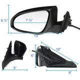 Coolstuffguru Compatible with Toyota 15-18 Camry Power Heated 5 Pin Driver & Passenger View Side Mirrors