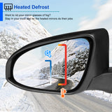 Coolstuffguru Power Heated 5 Pin Driver Left Fold View Side Mirror Compatible with 2015-2018 Toyota Camry