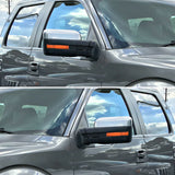 Coolstuffguru Compatible with Ford F150 Chrome Power Heated View Mirrors w/LED Signal+Puddle Lamps Left+Ri