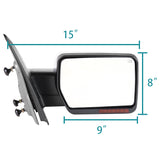 Coolstuffguru Compatible with Ford F150 Power Operated/Heated Side Mirror w/LED Signal+Puddle Lamp Right