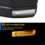 Coolstuffguru Compatible with Ford F150 Side View Mirrors Left w/ Power Heated & LED Signal Lights