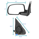 Coolstuffguru Left/Driver Power Heated Side Mirror Compatible with 2003-2006 Chevy Silverado Gmc Sierra