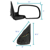 Coolstuffguru Compatible with Chevy Silverado GMC Sierra Power+Heated Foldable Side View Mirror Right Passenger Side