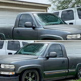 Coolstuffguru Glossy Matte Black Left and Right Manual Side Mirrors Compatible with Chevrolet Chevy S10 1994-2001