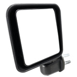 Coolstuffguru Compatible with Jeep Wrangler Black ABS Side View Door Mirrors Manual Replacement Left+Right