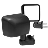 Coolstuffguru Compatible with Jeep Wrangler Black ABS Side View Door Mirrors Manual Replacement Left+Right