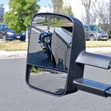 Coolstuffguru Compatible with Chevy C/K 1500 2500 Tahoe Black Manual Adjust Towing Side Mirrors