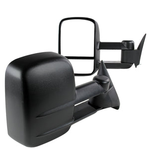 Coolstuffguru Compatible with Chevy C/K 1500 2500 Tahoe Black Manual Adjust Towing Side Mirrors