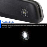 Coolstuffguru Compatible with Ford F150 Pickup Black Power Heated Tow Mirrors w/ LED Signal+Puddle Light