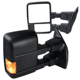 Coolstuffguru Manual Towing Mirrors Turn Signal Lights Compatible with 2003-2015 Ford F250 Super Duty