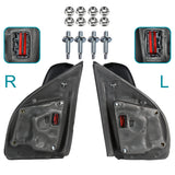 Coolstuffguru Power+Heated+Sequential LED Signal Tow Mirrors Compatible with Ford F250 F350 Super Duty 2017