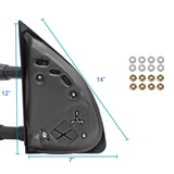 Coolstuffguru Manual Towing Side Mirrors Compatible with 1999-2016 Ford F-250 F-350 F-450 Super Duty